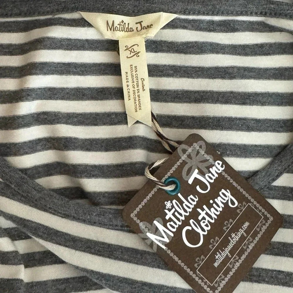 Matilda Jane | Choose Your Own Path Top First In Line Striped Long Sleeve - Picture 6 of 7